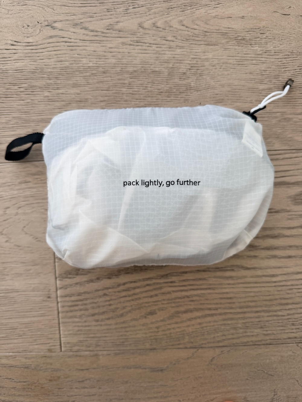 lululemon athletica packable White and Black Ripstop Tote - Picture 5 of 6